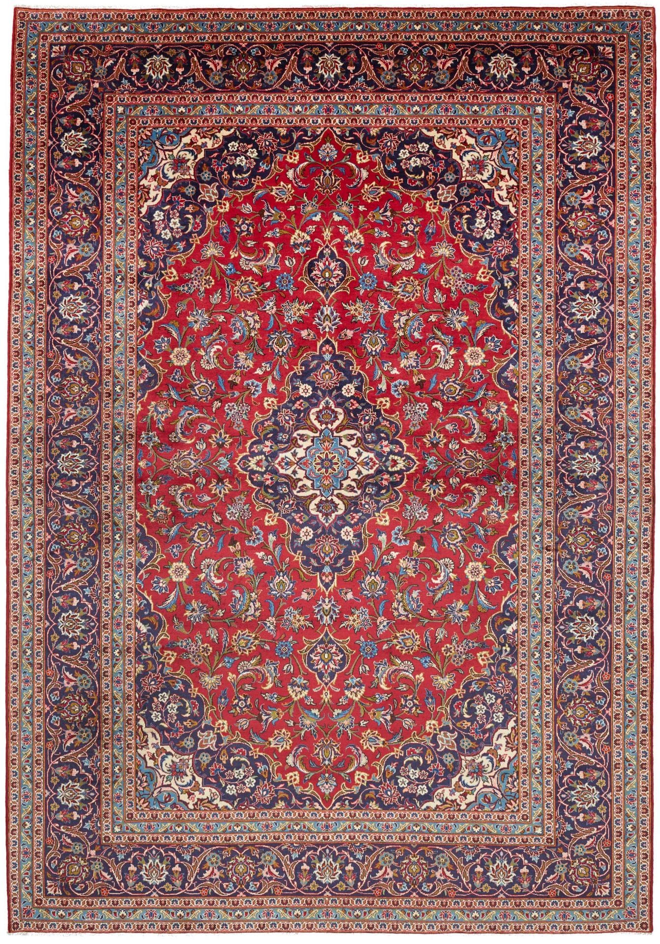 Kashan Teppich 253 x 360 cm - Perserteppich, Handgeknüpft, Wolle