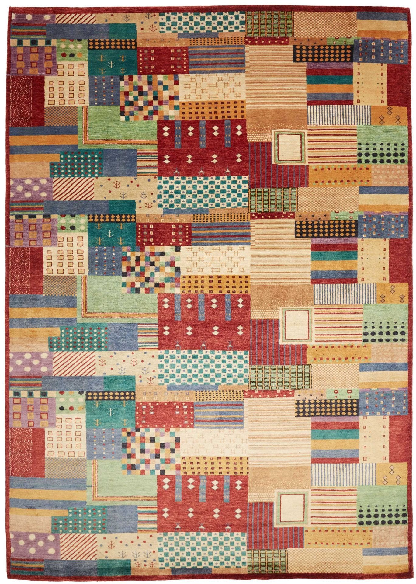 Loribaft Orientteppich 255 x 356cm aus Schurwolle, handgeknüpft