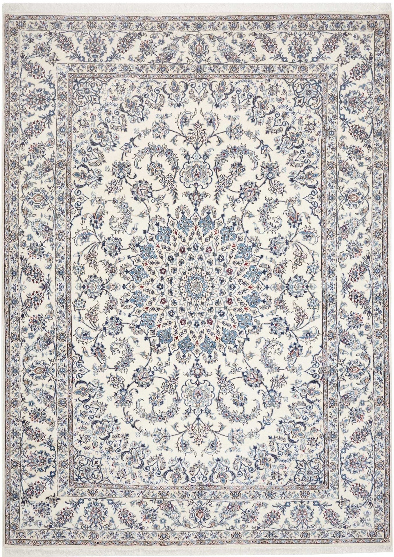 Nain Teppich 251 x 346cm, florales Design, handgeknüpft
