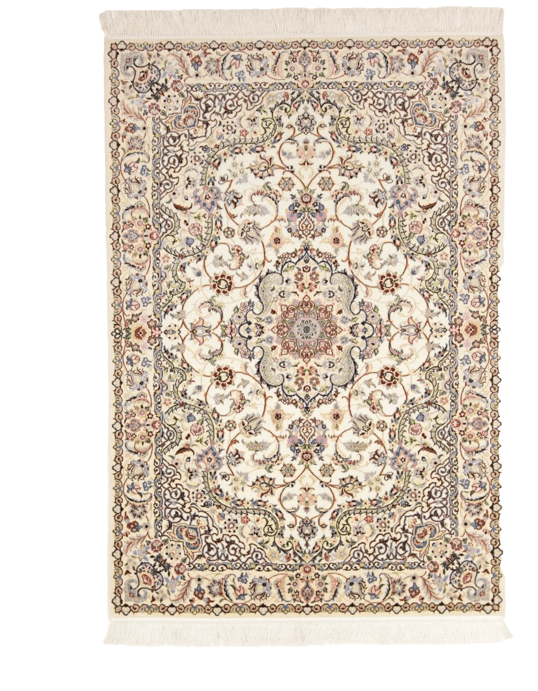 Orientteppich 182 x 123 cm, 1 Mio Knoten, Nain 6 La, handgeknüpft