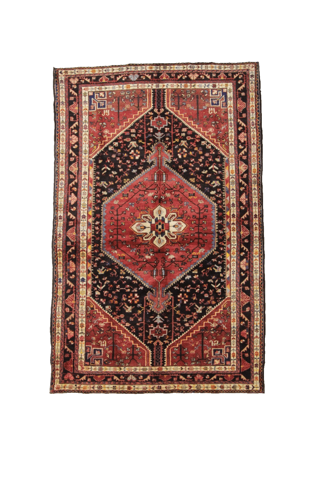 Orientteppich 232 x 146 CM Perserteppich Hamadan, handgeknüpft