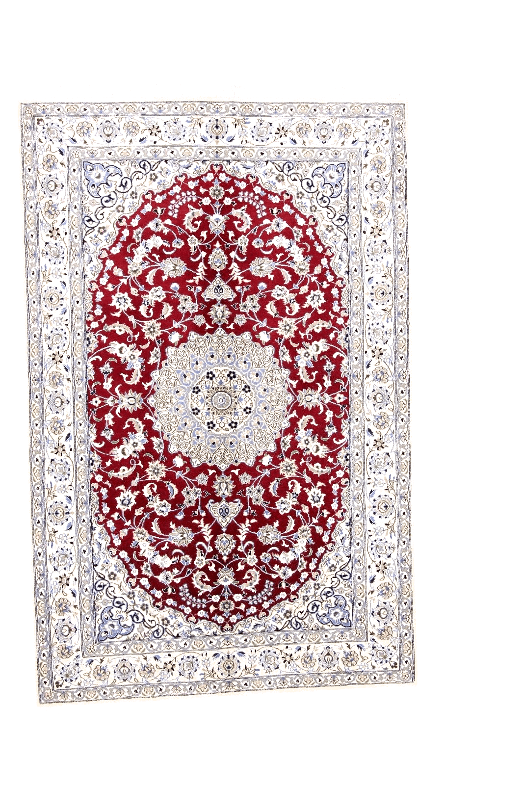 Orientteppich 242 x 159 cm, 500.000 Knoten, handgeknüpft, Perserteppich