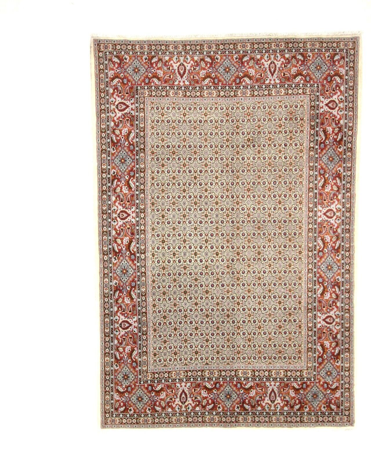 Orientteppich 312 x 211 cm, 400.000 Knoten, Perserteppich handgeknüpft