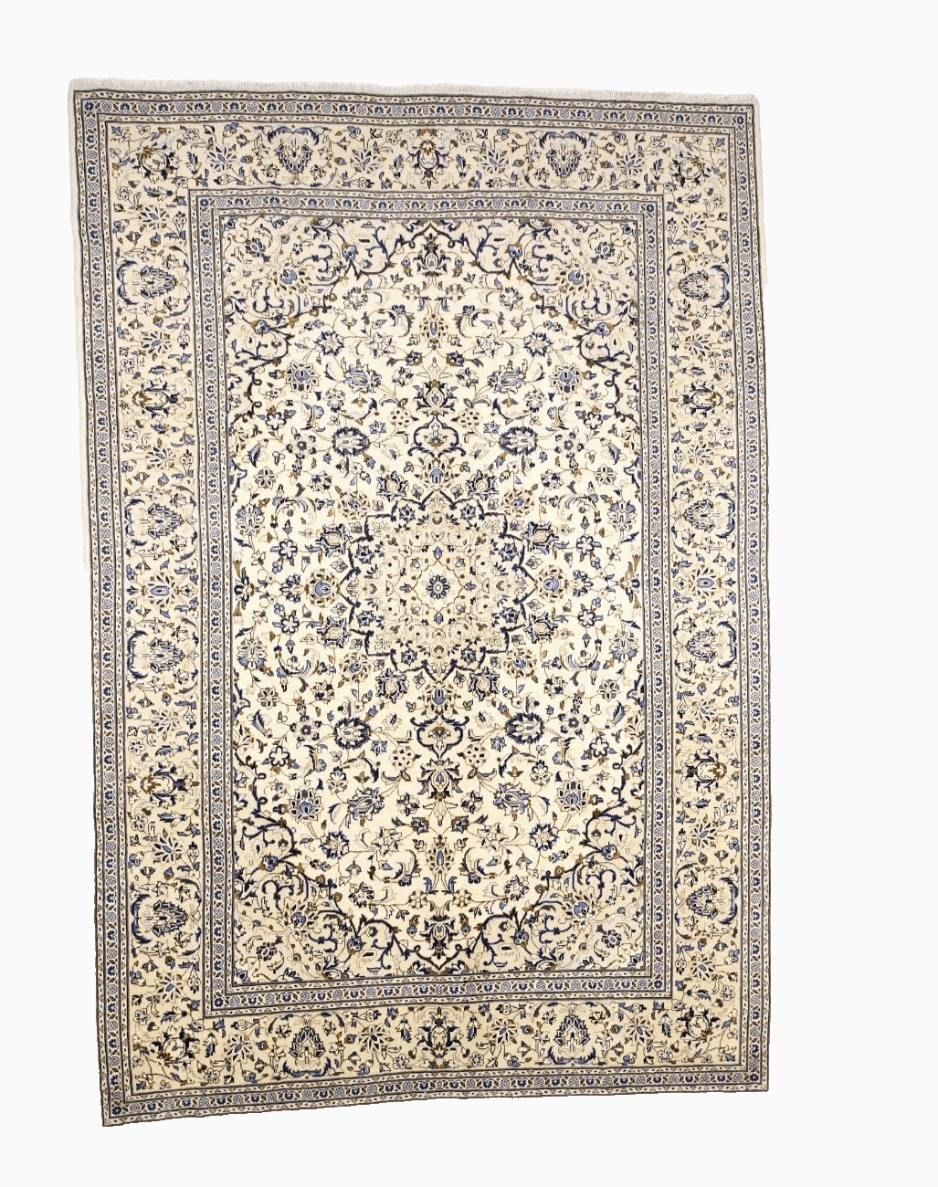 Orientteppich Kashan 362x244 cm, 300.000 Knoten, handgeknüpft