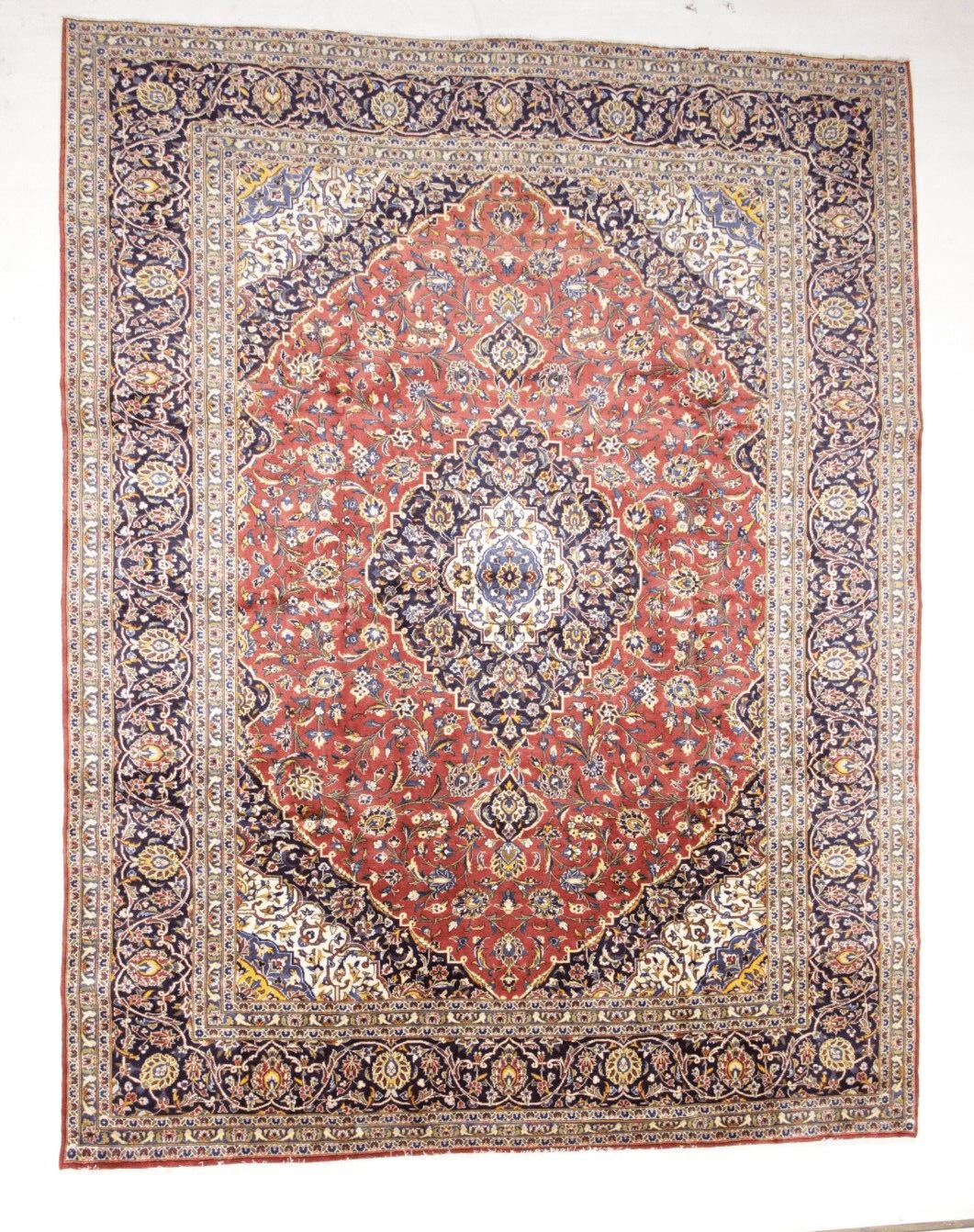 Orientteppich Kashan 407 x 306 cm, 250.000-300.000 Knoten, handgeknüpft