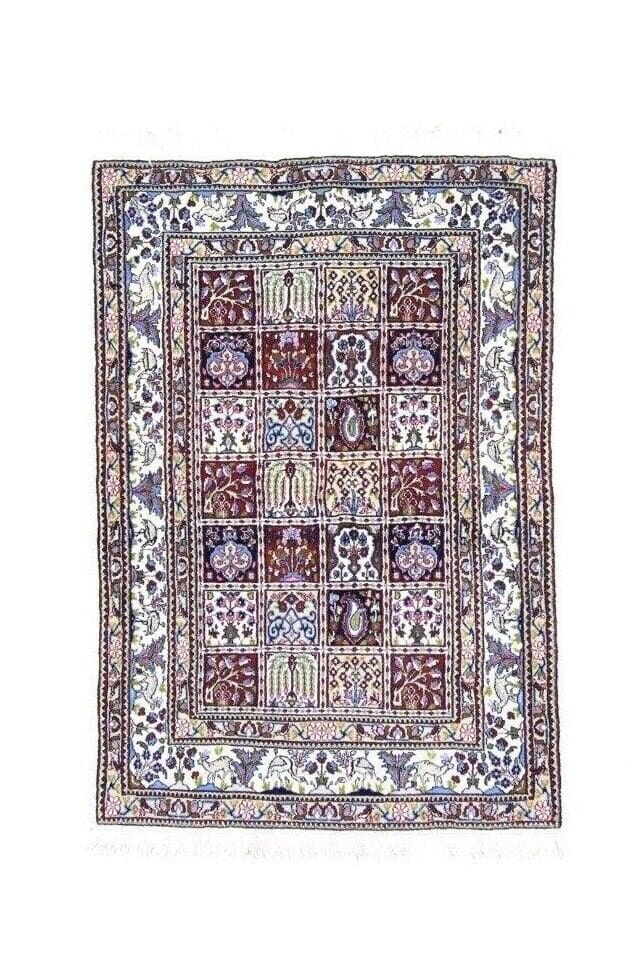 Orientteppich Moud 145 x 101 cm, 400.000 Knoten, handgeknüpft