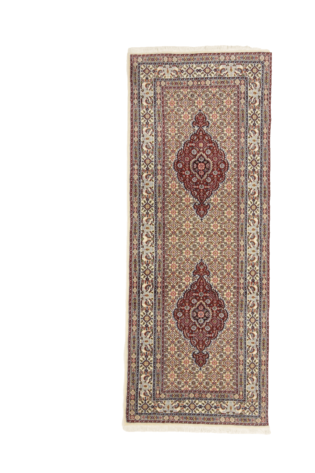 Orientteppich Perserteppich 199 x 77 cm, 400.000 Knoten, Neu, Handgeknüpft