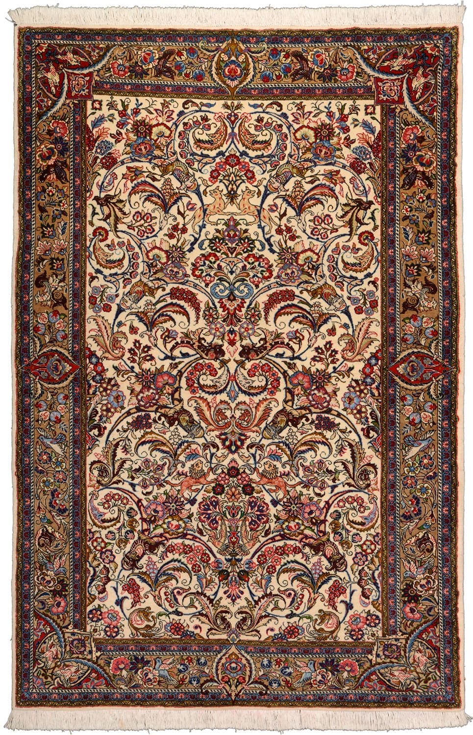 Orientteppich Sarouk 205x136 cm – handgeknüpft, klassisches Design