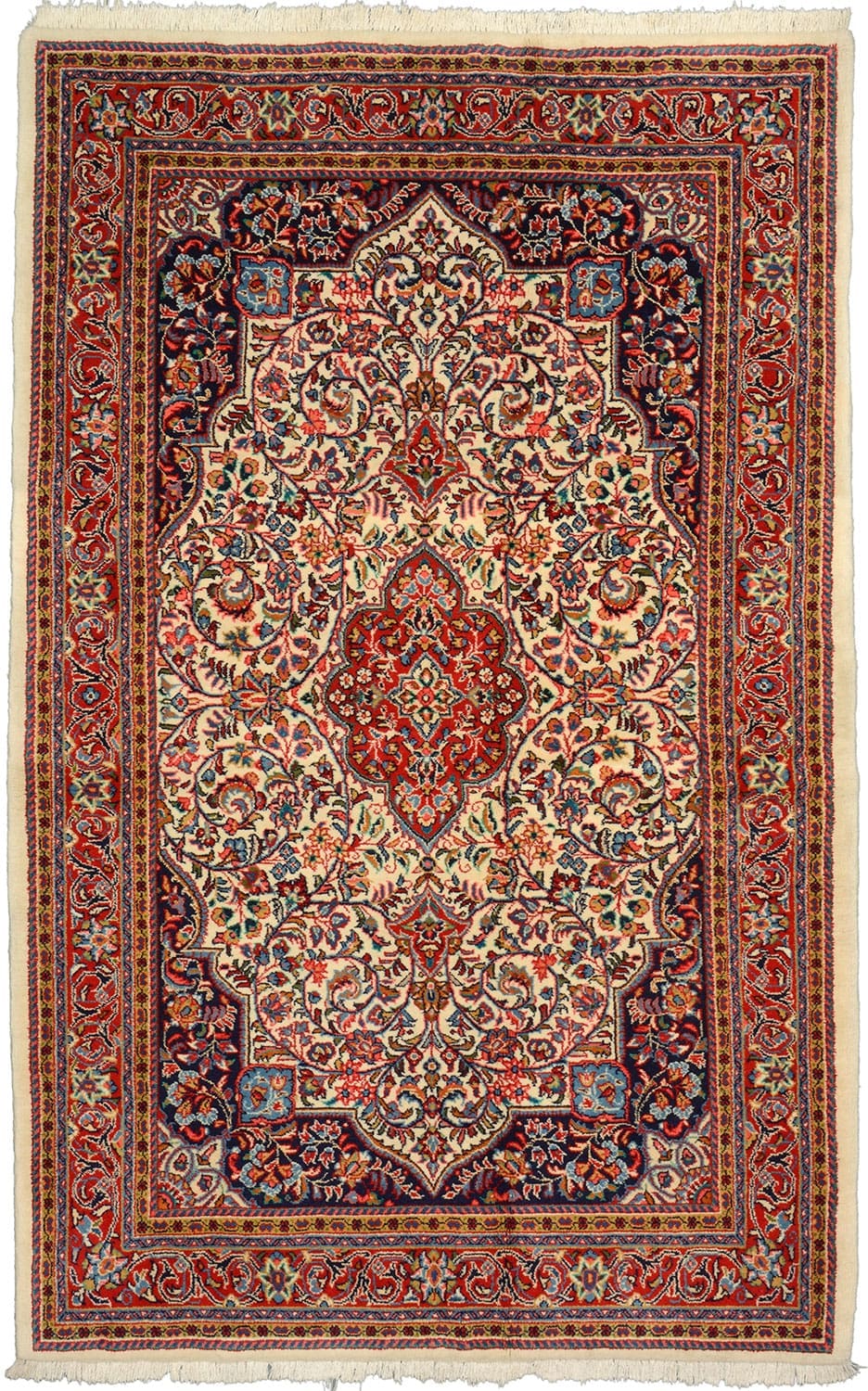 Orientteppich Sarouk 219x139 cm | Handgeknüpft | Stilvoll und einzigartig