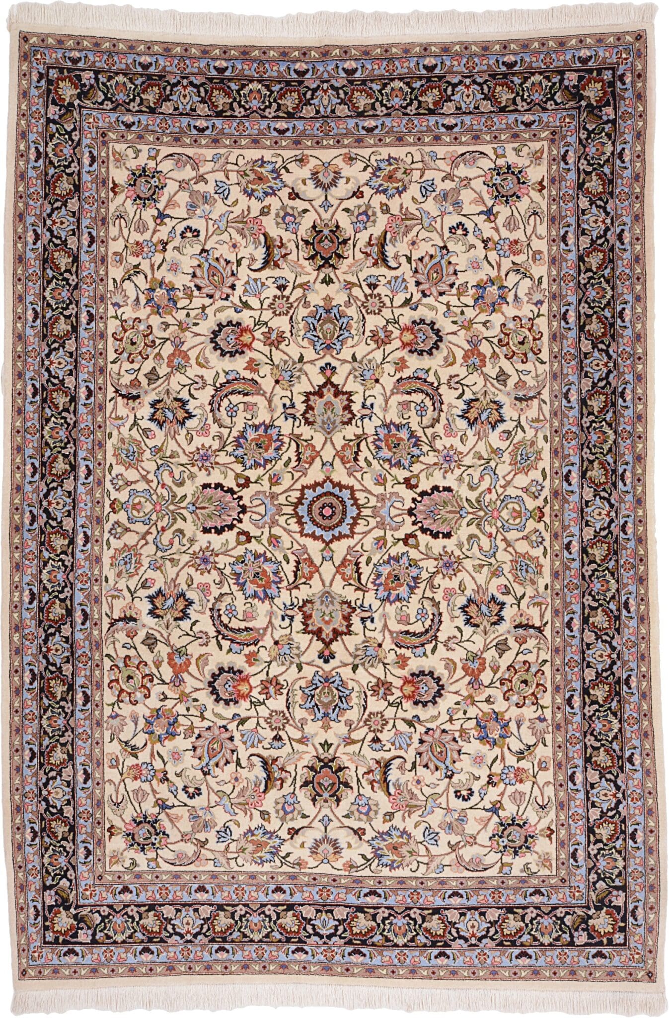 Orientteppich Sarouk 255x174 cm - handgeknüpft, florales Muster