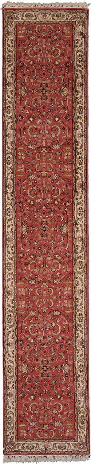 Orientteppich Sarouk 408x80 cm | Handgeknüpft, einzigartiges Muster