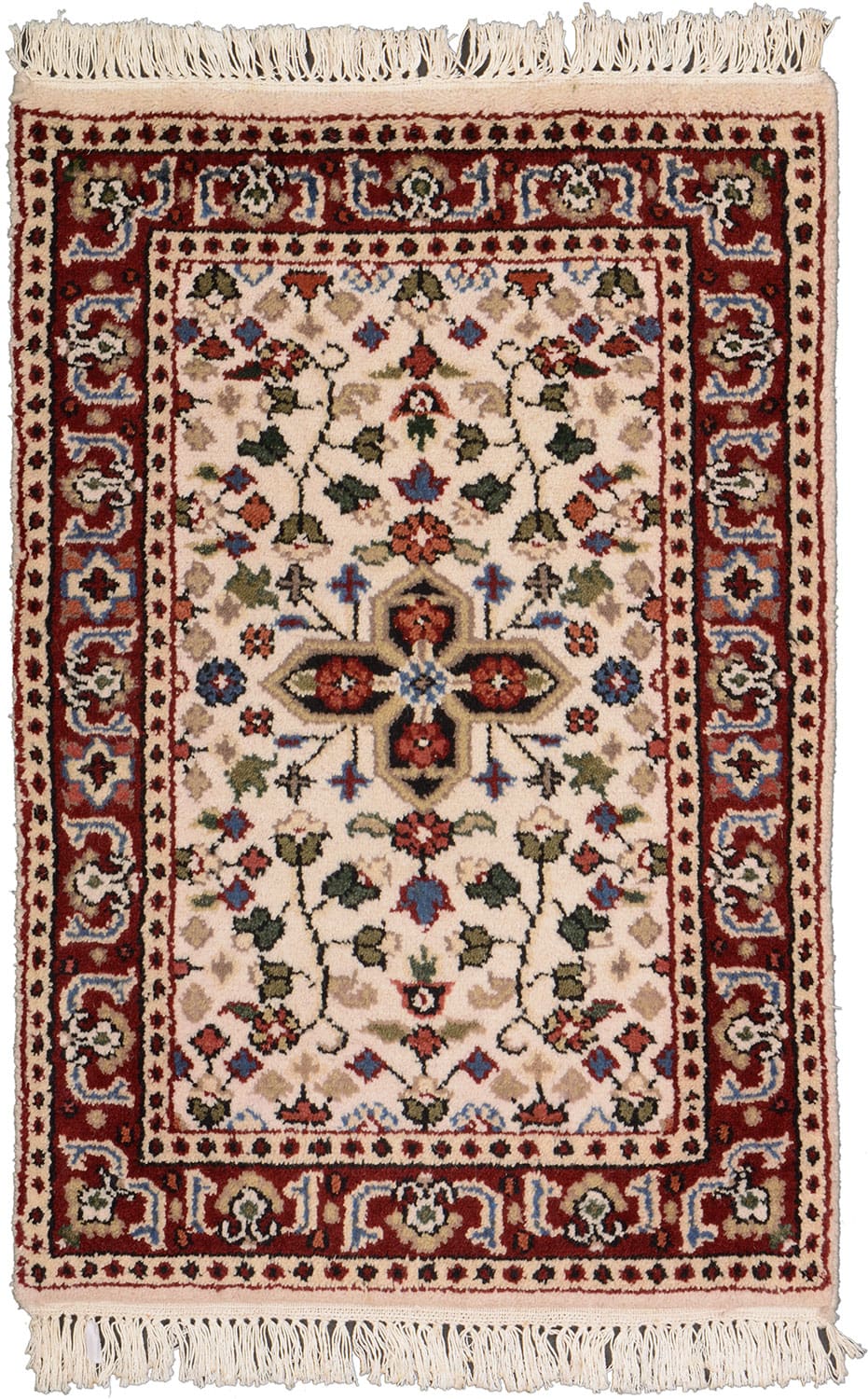 Orientteppich Sarouk 92x61 cm - Handgeknüpft, traditioneller Stil