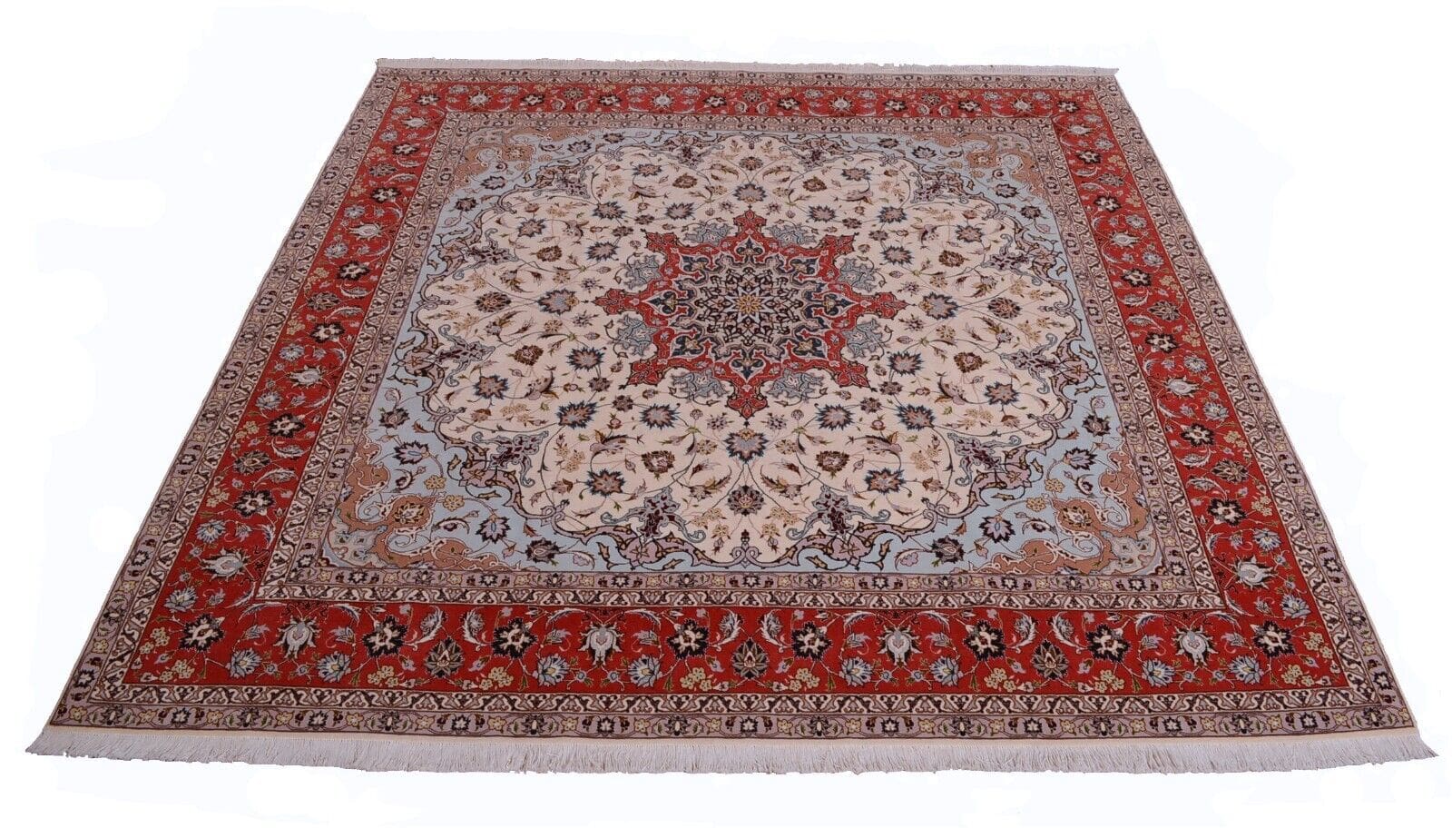Orientteppich Tabriz 251x251 cm, 550.000 Knoten, handgeknüpft