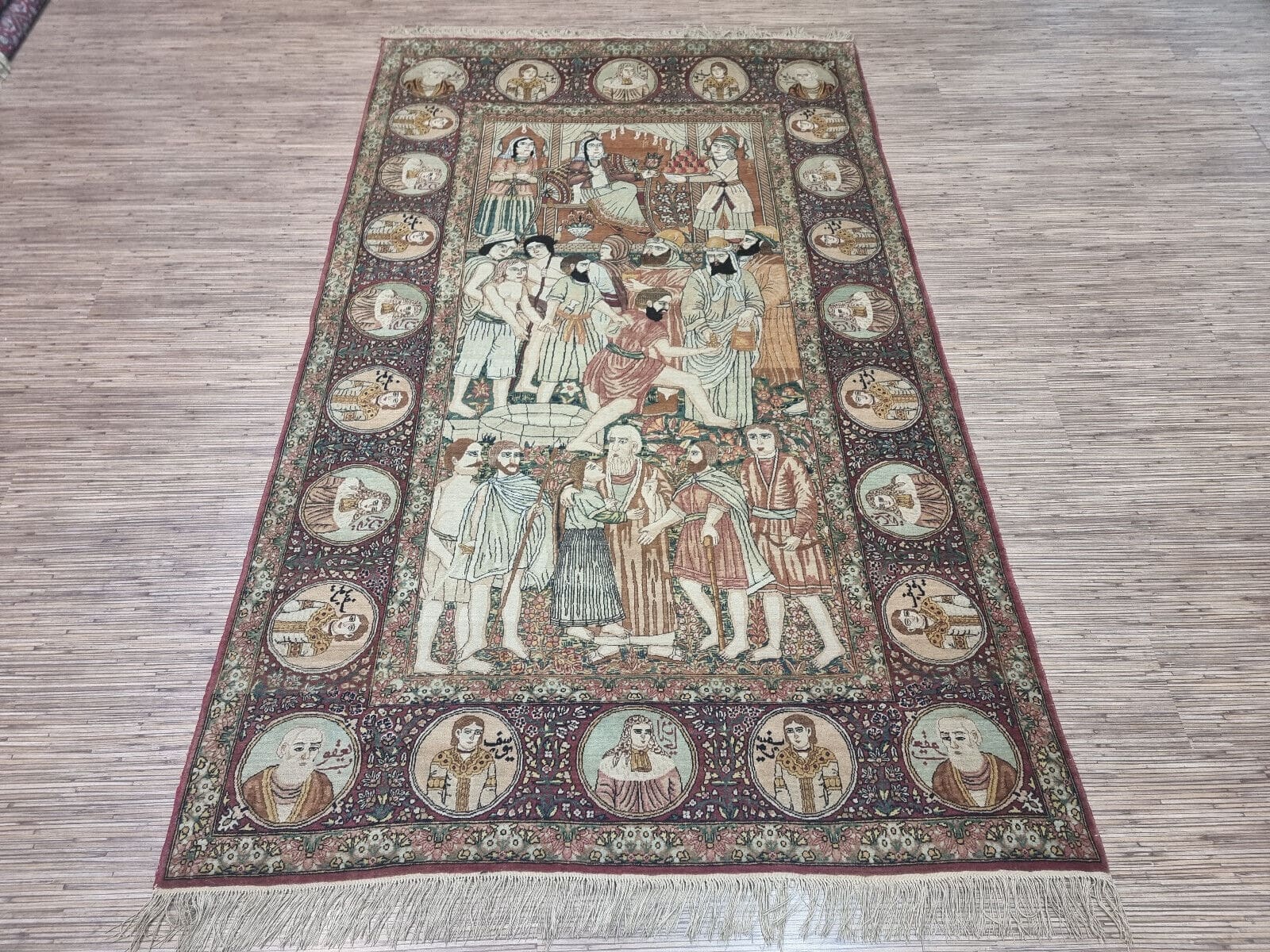 Original Antiker Persischer Kerman 217x136 cm – handgeknüpft H1