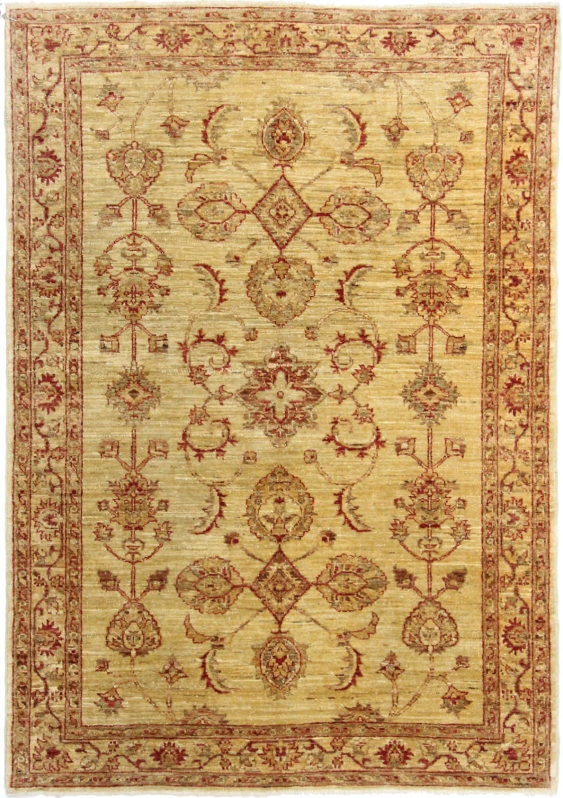 Original Pakistan Teppich Ziegler 178 cm x 123 cm handgeknüpft