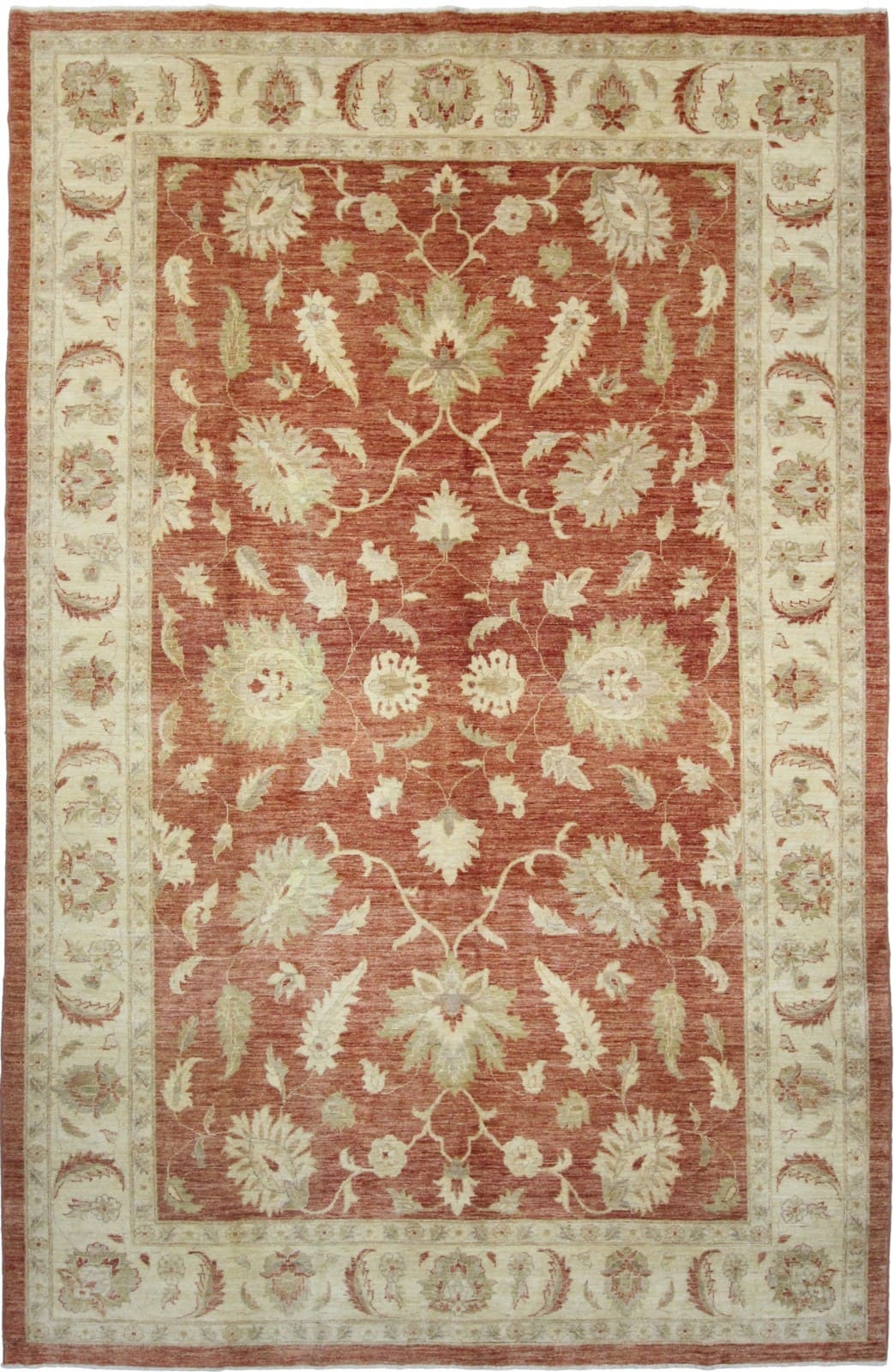 Original Pakistan Teppich Ziegler 322 x 201 cm handgeknüpft