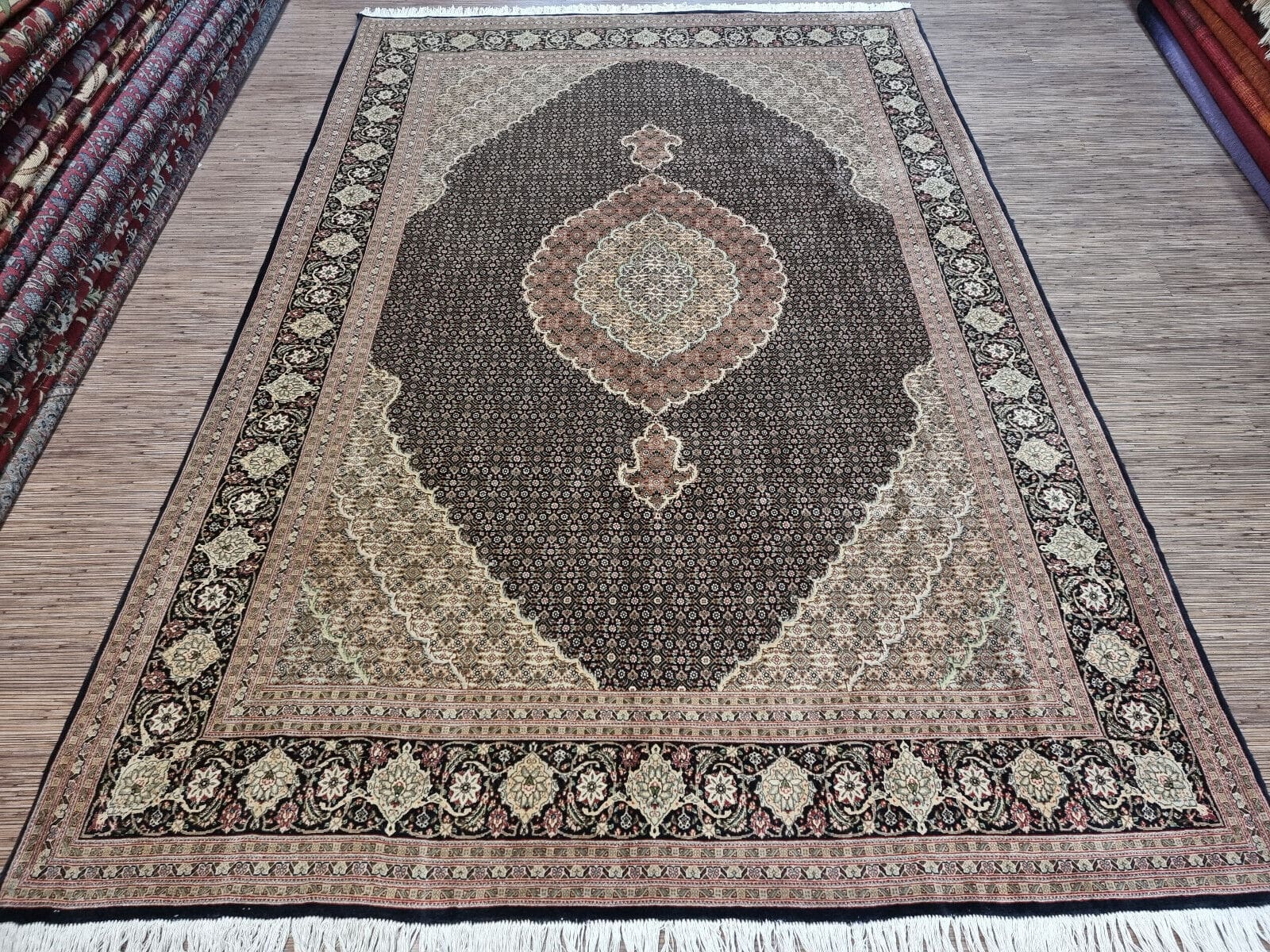 Original Persischer Täbriz 302x205 cm, 500.000 Knoten/m², handgeknüpft