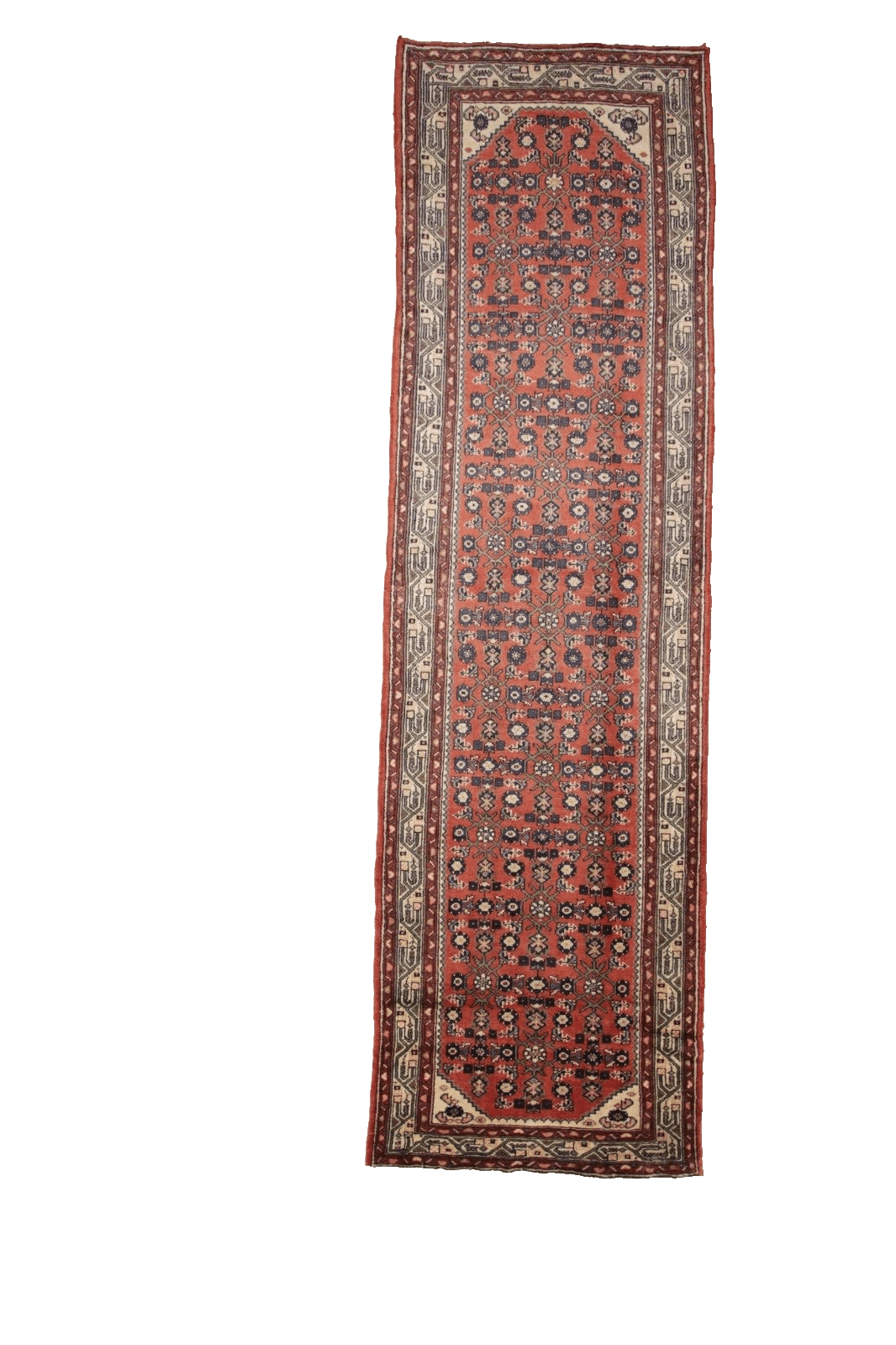 Perser Orientteppich Hamadan 422 x 121 cm, 160.000 Knoten, handgeknüpft