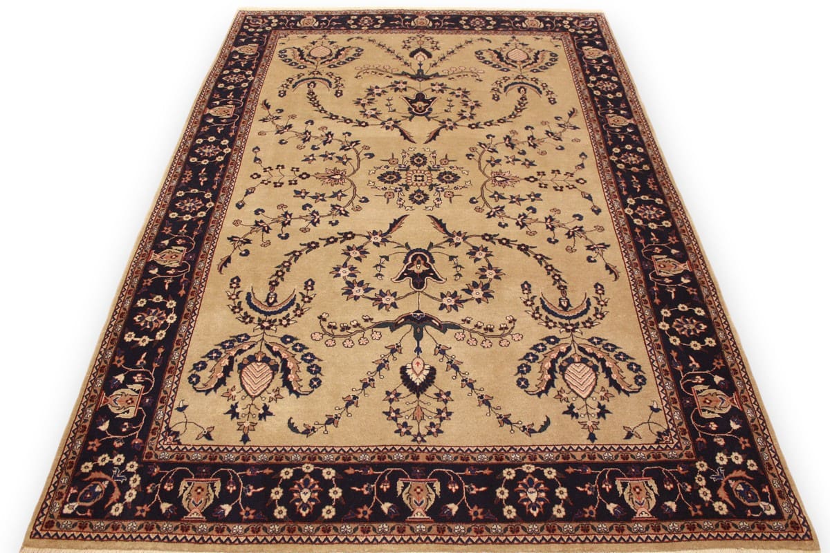 Perser Teppich Sarough 295x203 cm, florale Motive, handgeknüpft