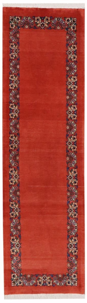 Perser Teppich Sarough Läufer 300x84 cm, florale Motive, handgeknüpft