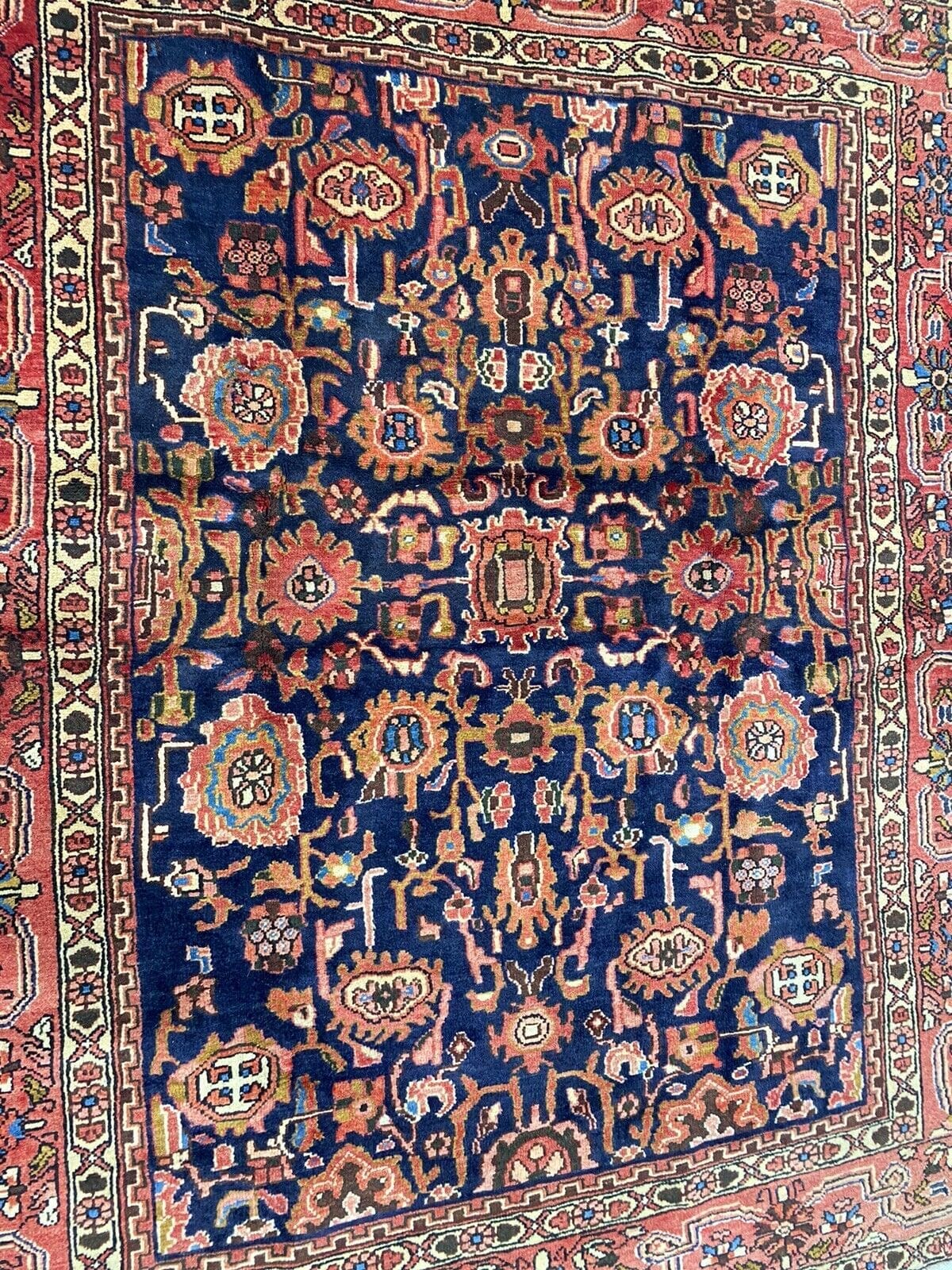 Perserteppich Hamadan Nanadj 202x161 cm, 20.000 Knoten, handgeknüpft