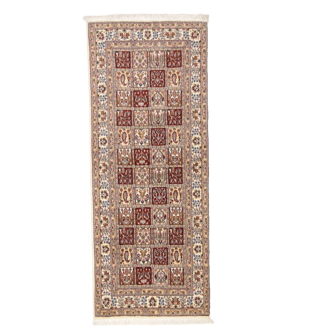 Perserteppich Moud 198 x 81 cm, 400.000 Knoten, handgeknüpft