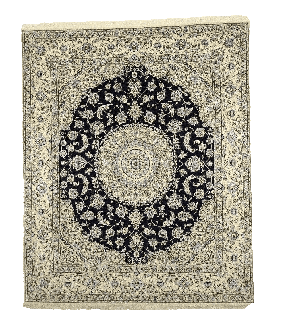 Perserteppich Super Nain 9 La 306 x 251 cm, 500.000 Knoten, handgeknüpft