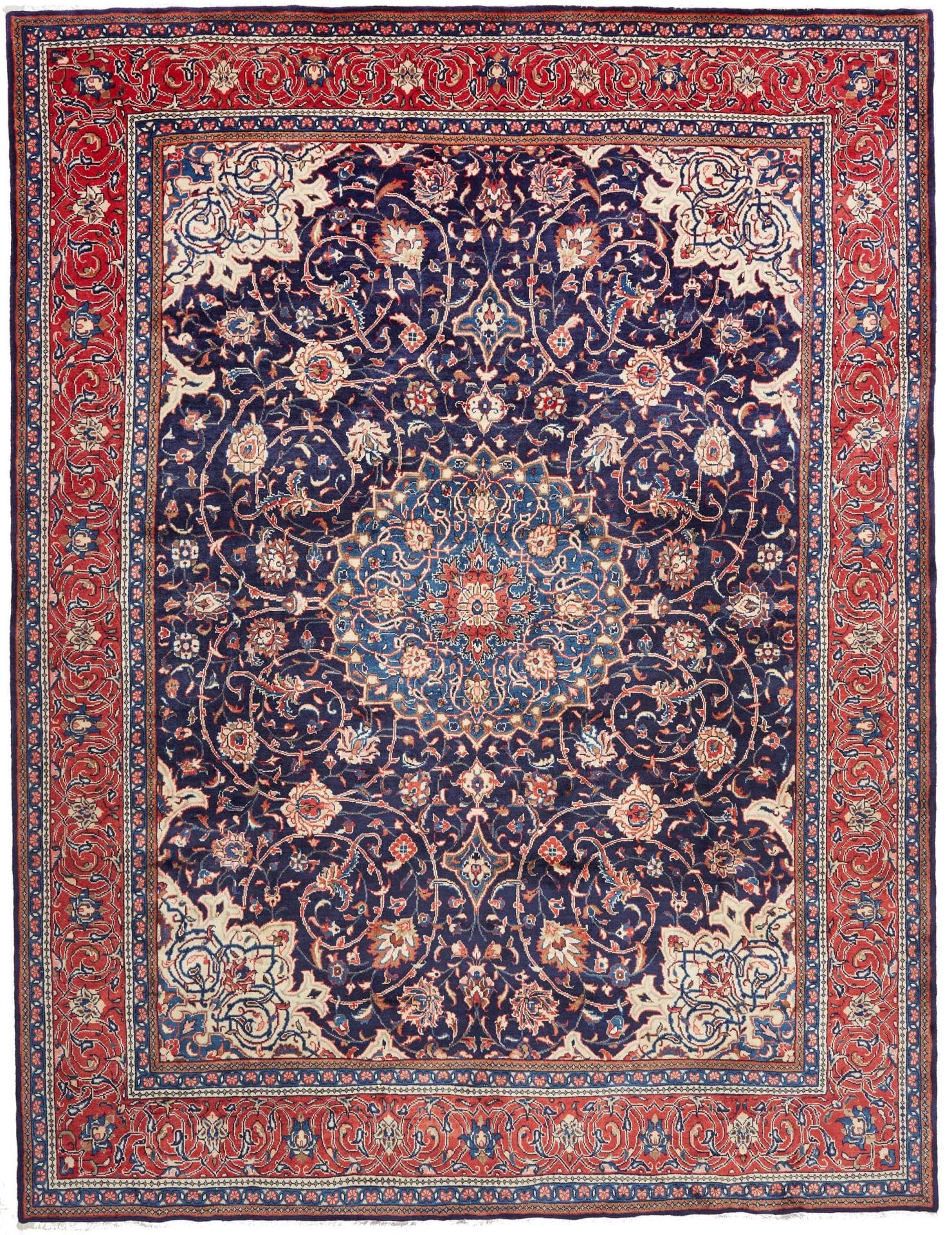 Sarough Teppich 303 x 395cm – Handgeknüpft, Schurwolle, Perserteppich H1