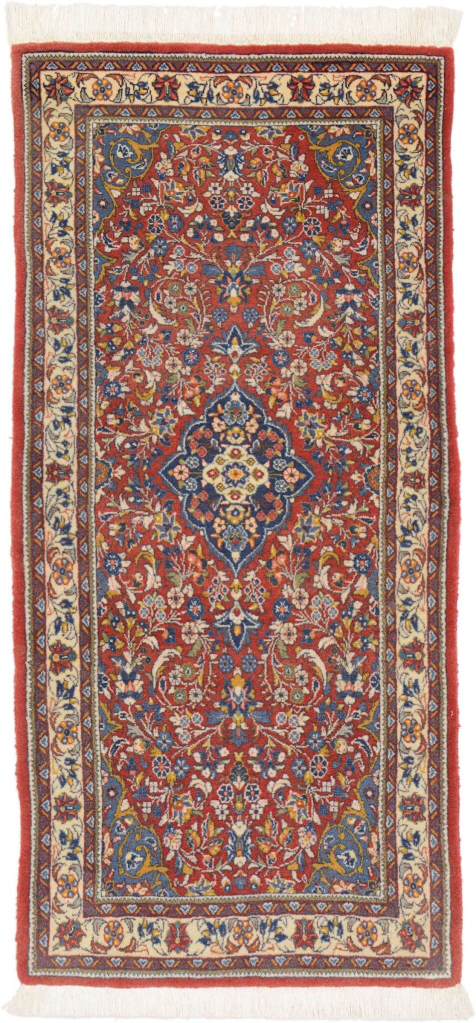 Sarouk Orientteppich 135x65 cm - Handgeknüpft, Vintage Stil