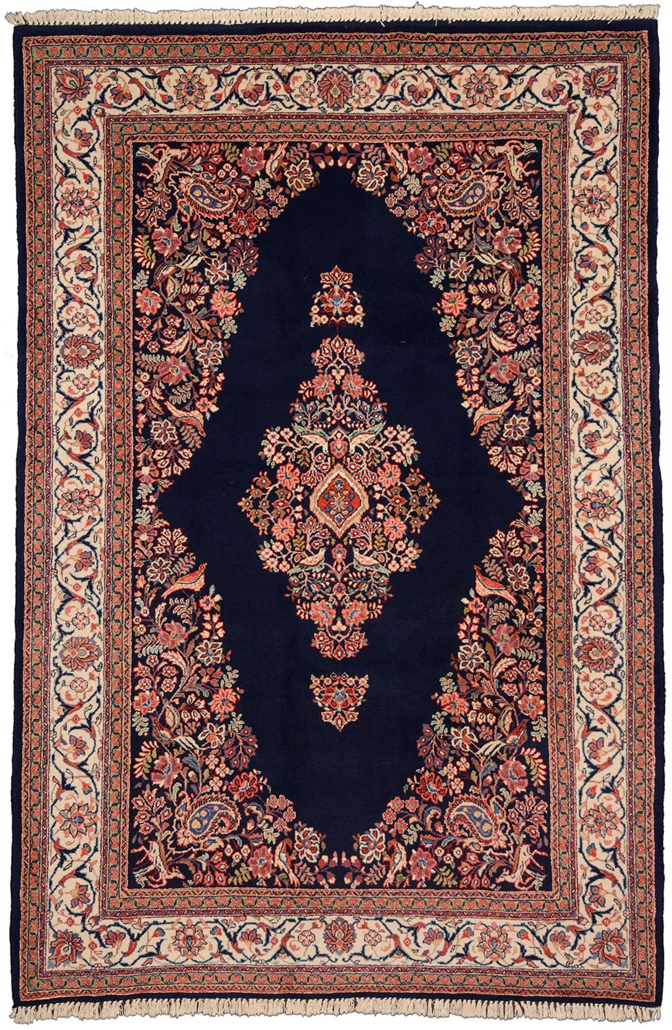 Sarouk Orientteppich 290x192 cm, handgeknüpft, exquisite Muster