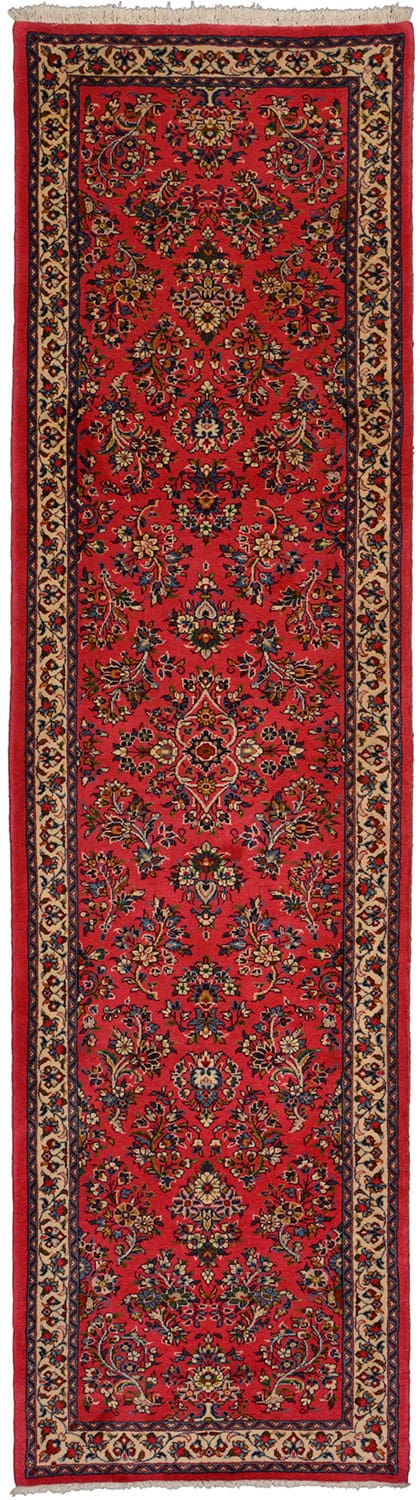 Sarouk Orientteppich 315x86 cm, handgeknüpft, traditioneller Stil