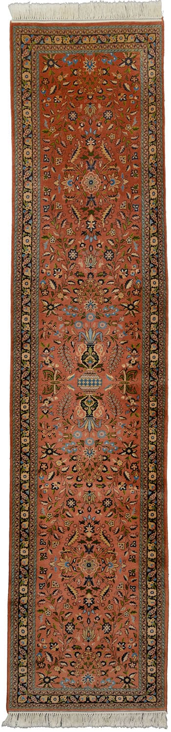 Sarouk Orientteppich 402x93 cm - Handgeknüpft, Hochwertig