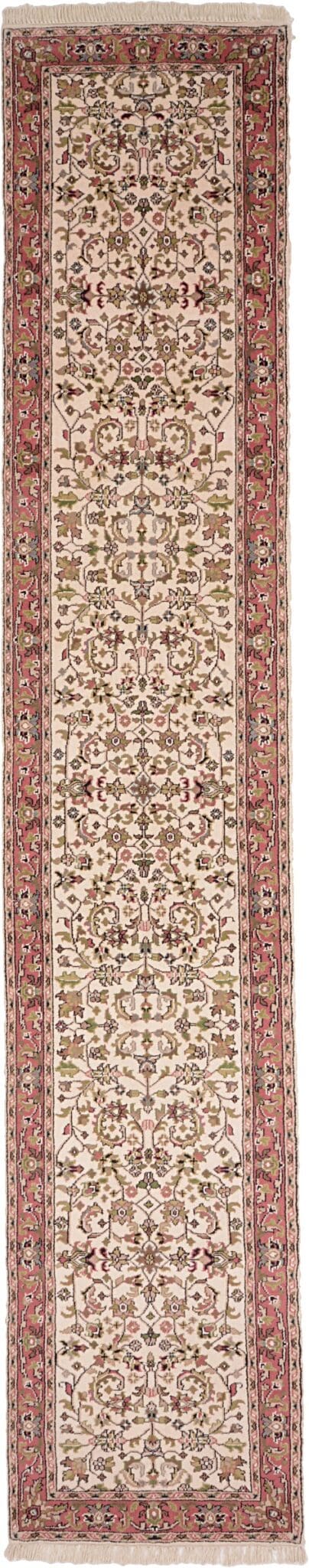 Sarouk Orientteppich 406x81 cm - handgeknüpft, einzigartiges Muster