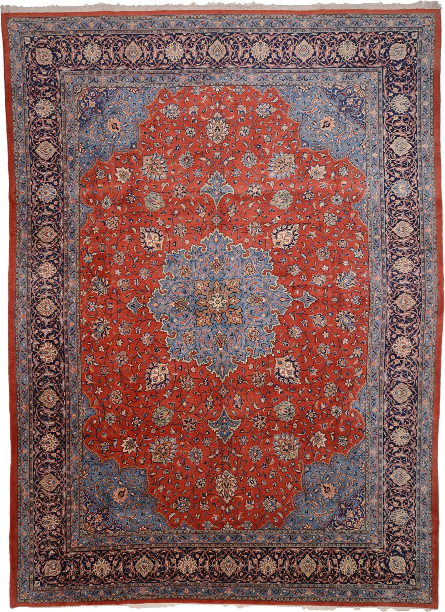 Sarouk Orientteppich 436x317 cm, handgeknüpft, klassisches Muster