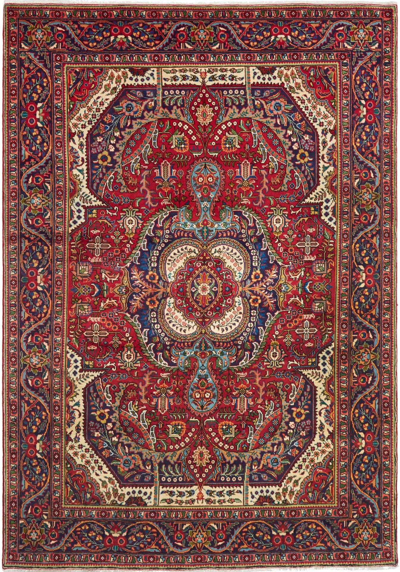 Täbriz Teppich 203 x 290 cm – Handgeknüpft, Schurwolle, Perserteppich H1