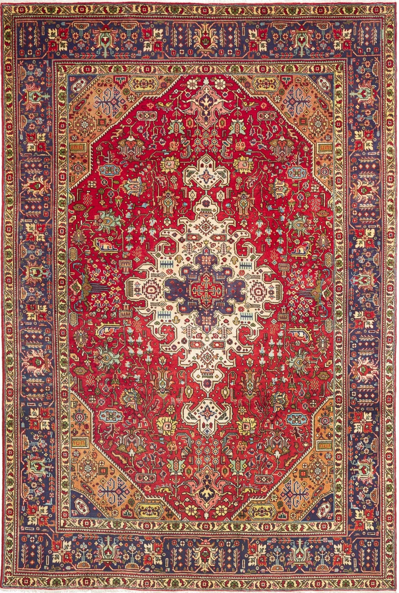 Täbriz Teppich 203 x 300 cm - Handgeknüpft, Schurwolle, Orientteppich