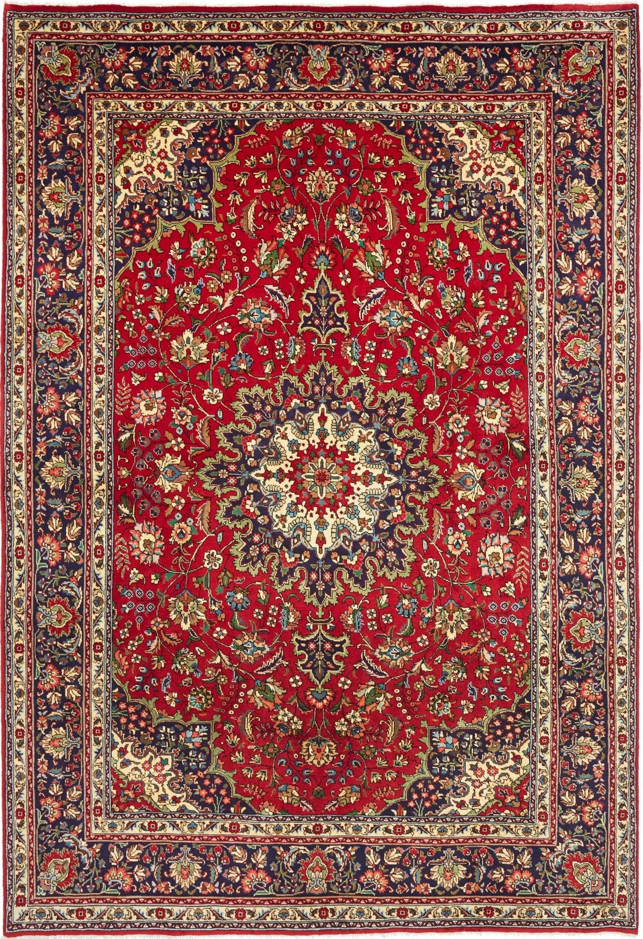 Täbriz Teppich 203 x 300cm - Handgeknüpft, Schurwolle, Perserteppich