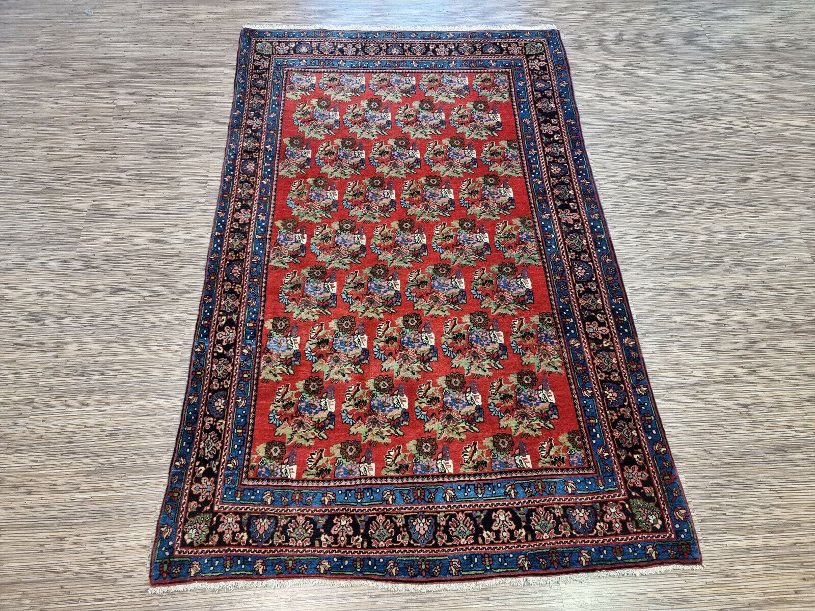 Wunderschöner Antiker Persischer Bidjar 212x133 cm, handgeknüpft