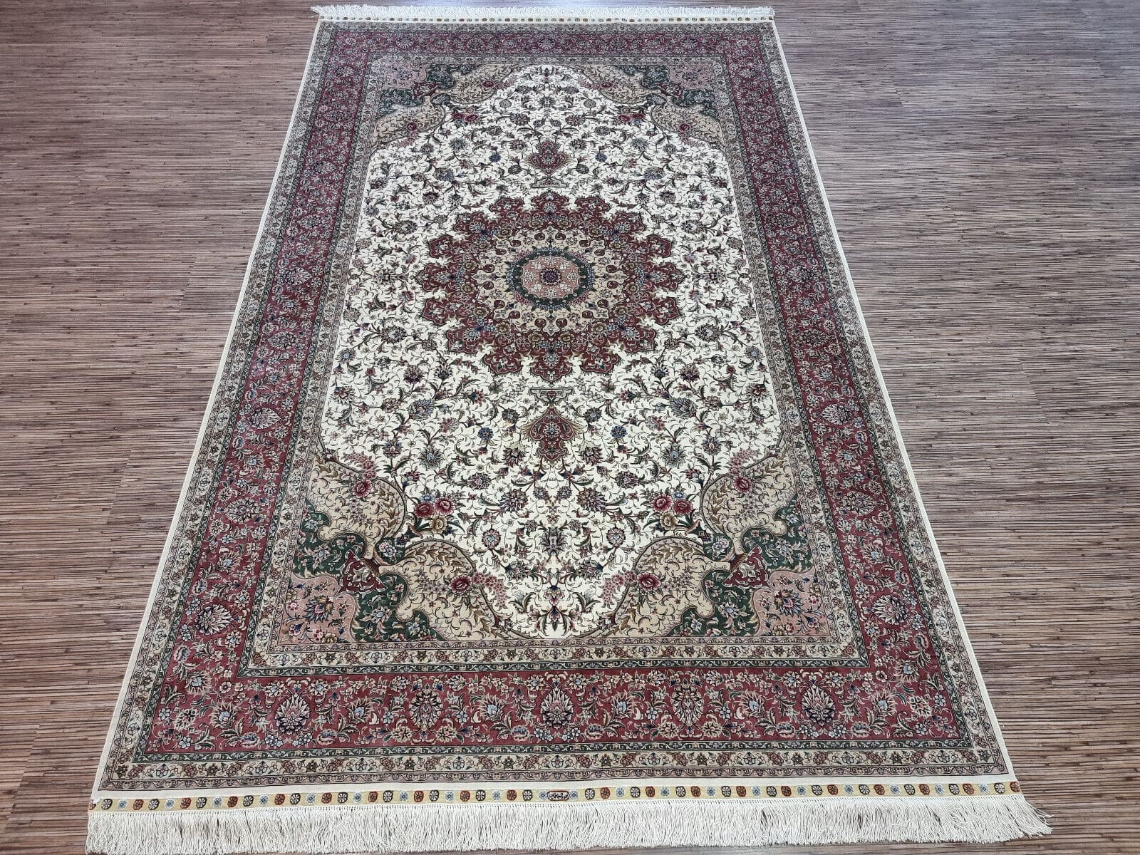 Wunderschöner China Hereke Seide "Jumping", 249x156cm, 1 Mio Knoten, handgeknüpft