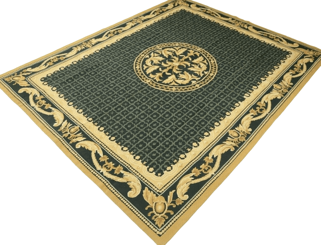 Wunderschöner handgeknüpfter Orientteppich Aubusson 312 x 251 cm