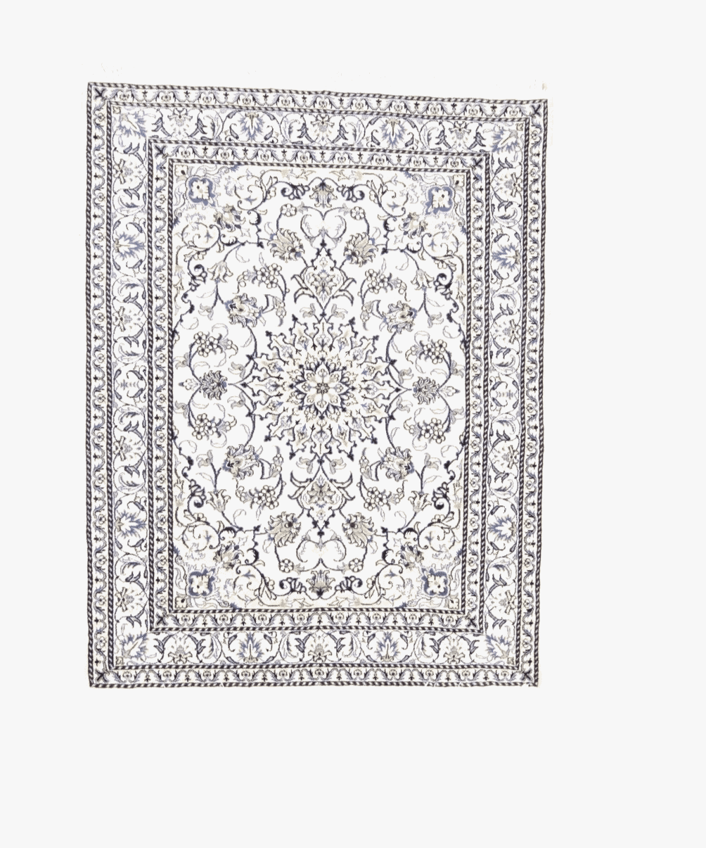 Wunderschöner Orientteppich 195 x 151 cm, 300.000 Knoten, handgeknüpft