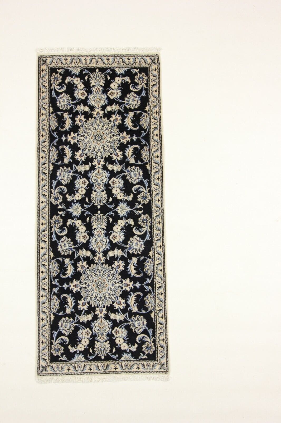 Wunderschöner Orientteppich 199x73 cm, 300000 Knoten, handgeknüpft