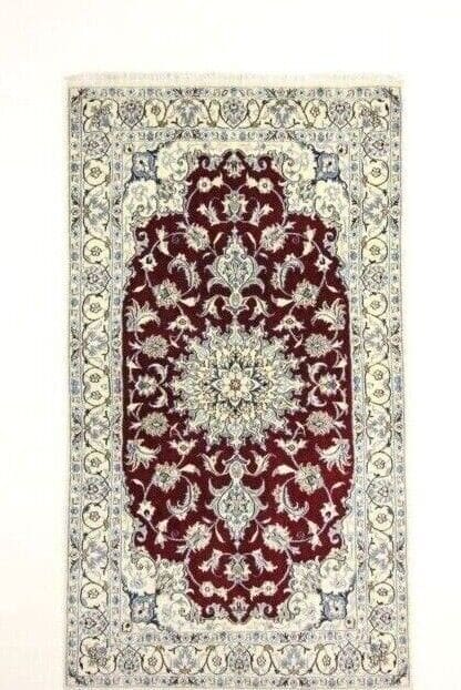 Wunderschöner Orientteppich 215 x 121 cm, 300000 Knoten, handgeknüpft