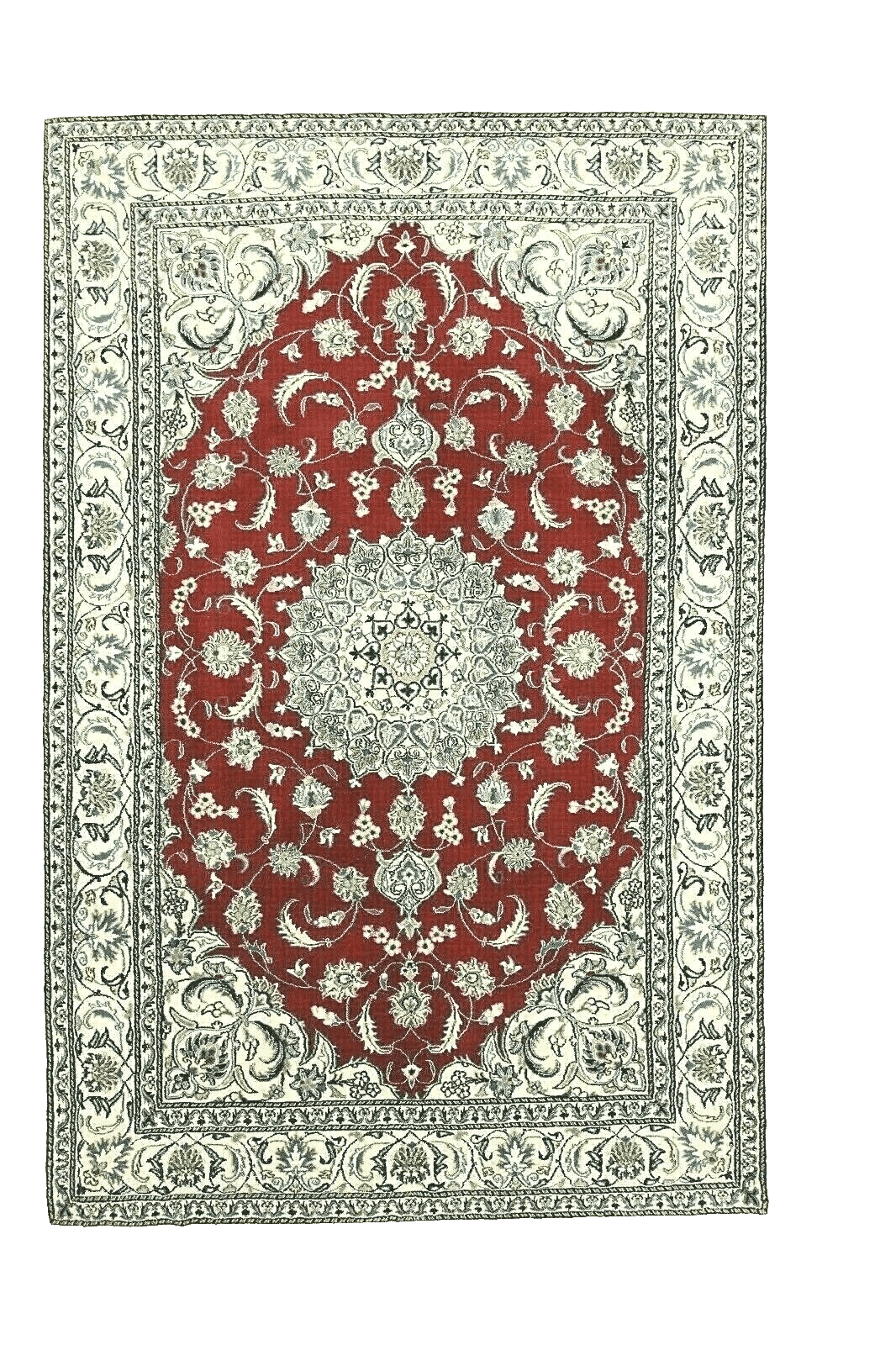 Wunderschöner Orientteppich 299 x 201 cm, 300000 Knoten, handgeknüpft