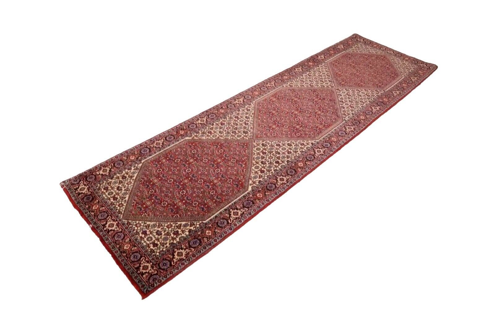 Wunderschöner Orientteppich Bidjar 297 x 89 cm, 500.000 Knoten, handgeknüpft