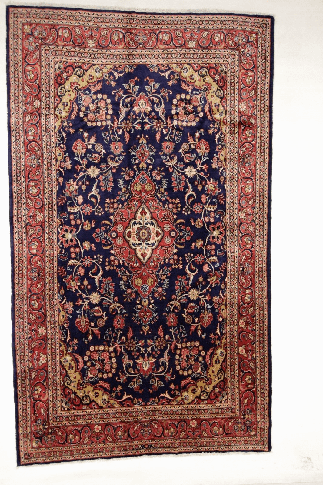 Wunderschöner Orientteppich Sarough 377x226 cm, 300.000 Knoten, handgeknüpft
