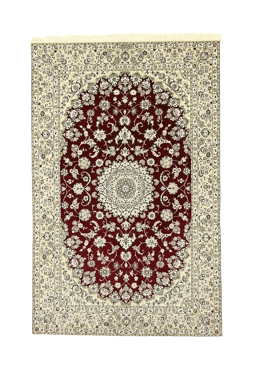 Wunderschöner Orientteppich Super Nain 6 La, 243x157 cm, handgeknüpft