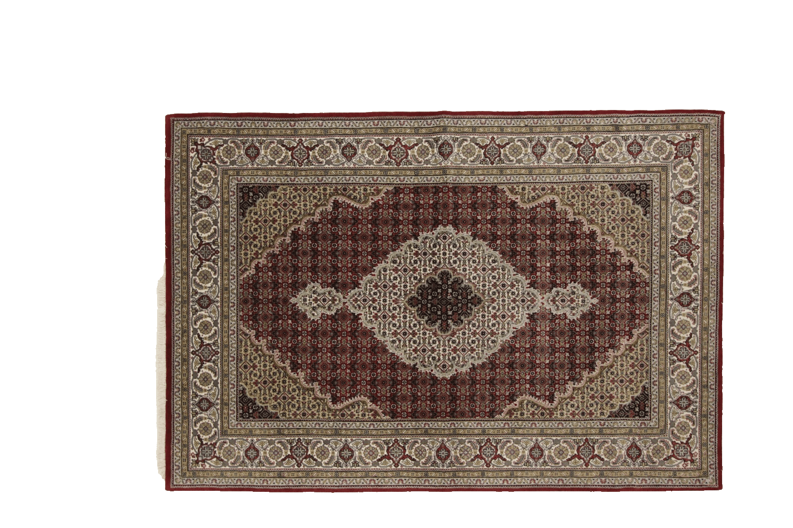 Wunderschöner Orientteppich Tabriz 244 x 170 cm, 300000 Knoten, handgeknüpft