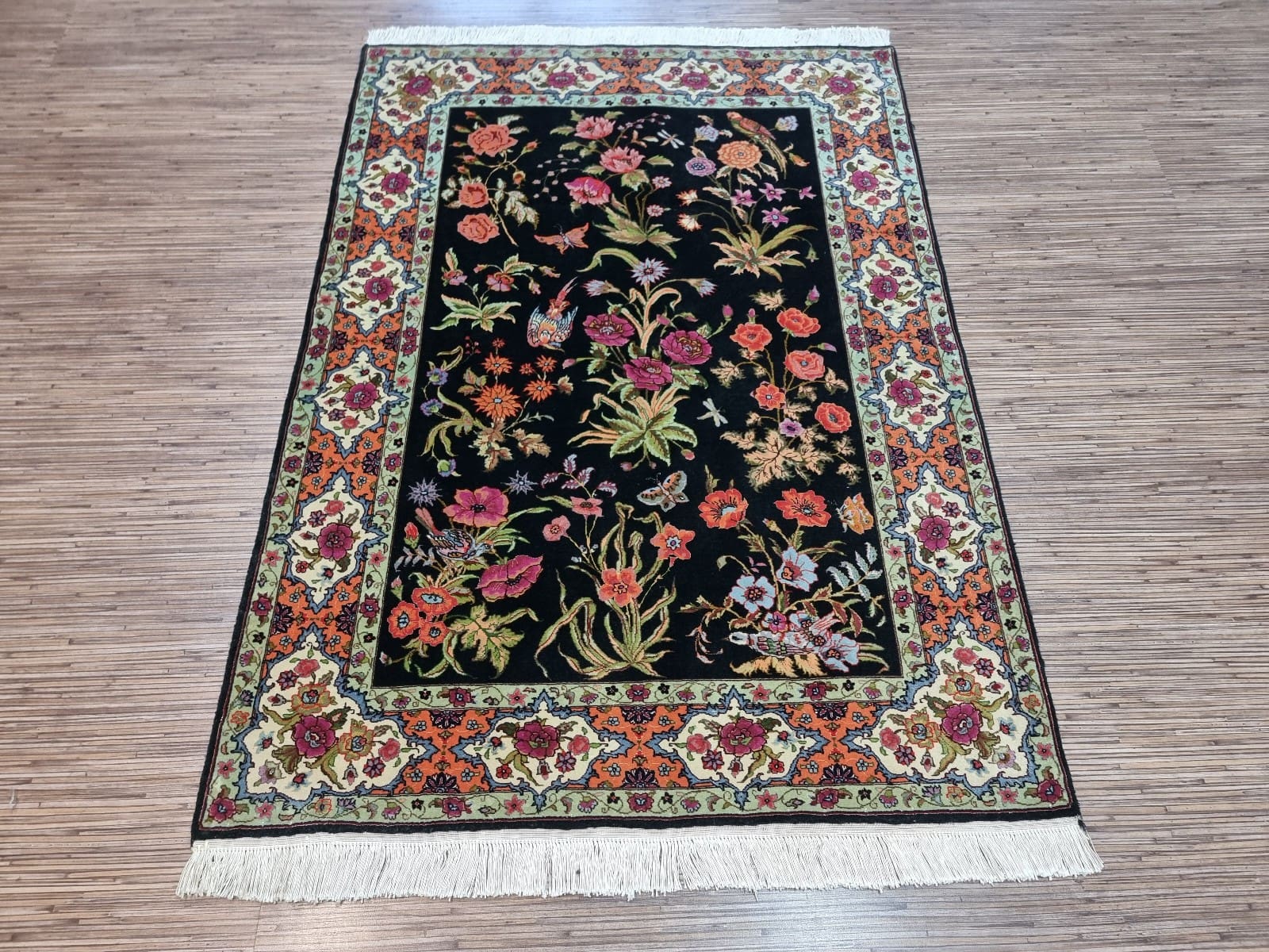 Wunderschöner Original Persischer Täbriz 147x103 cm, 500.000 K/m², handgeknüpft