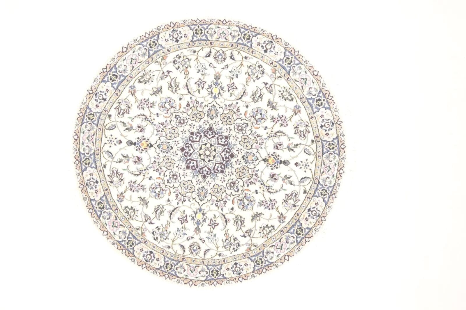 Wunderschöner Perserteppich 152 x 151 cm, 500.000 Knoten, handgeknüpft